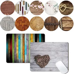 Universele Non-slip Mouse Pad for Laptop Lederen Gaming Muizen Mat Nieuwe Bureau Kussen Wood Grain Pattern Series Mouse Mat