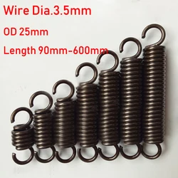 1pcs Wire Diameter 3.5mm Tension Extension Spring Expansion Springs Length 90/110/130/150/170/190/200/220-600mmOut Diameter 25mm