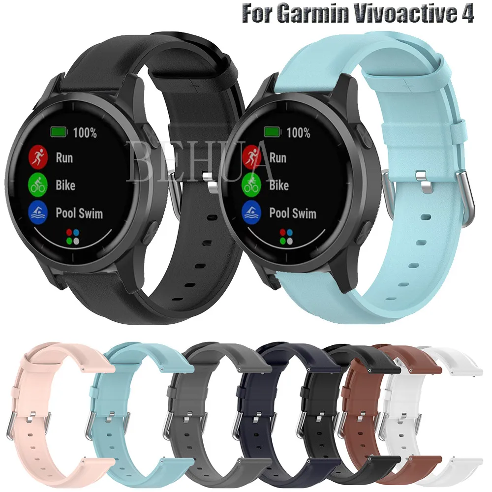 

Ремешок кожаный для Garmin Vivoactive 4 /Forerunner 745, 22 мм For Garmin Venu 2