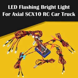 12 Ultra LED Simulation Flashing Bright Light RC Model Lights Kit System for 1/10 1/8 RC Drift HSP TAMIYA CC01 4WD RC Car Truck