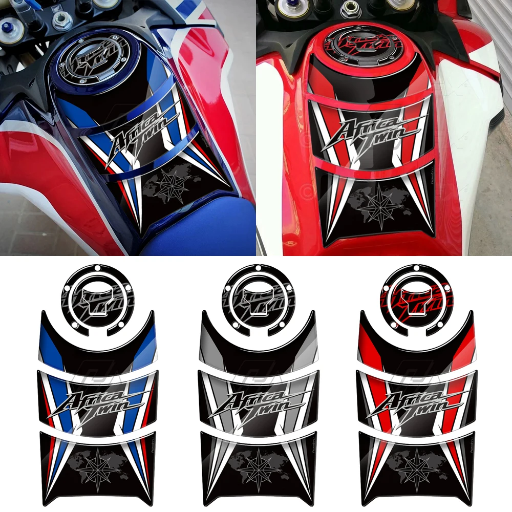 For trim Honda Africa Twin 2016-2019 Motorcycle Tank & windshield & front fender & fuel tank side skirt protection sticker