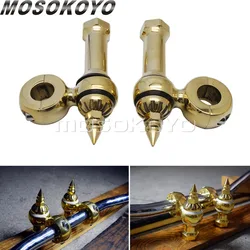 Cafe Racer Handlebar Risers 22mm 25mm Offset Dog Bone Retro Riser for Harley Handlebar Clamps Handle Bar 7/8'' 1