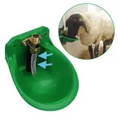 Automatico durevole pecora bevitore tazza Catter capra ciotola per bere cavallo acqua alimentatore strumento fattoria animale mucca ciotola di plastica valvola di rame