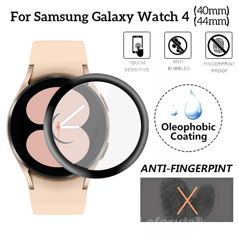 Screen Protector Voor Samsung Galaxy Horloge 4 40Mm 44Mm Volledige Cover 3D Gebogen Ultradunne Hd Bescherming film Voor Actieve 2 (Niet Glas