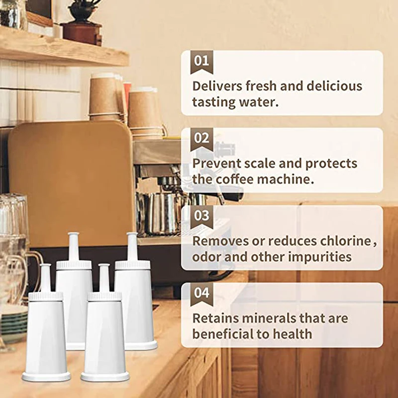 Filtro dell'acqua di ricambio compatibile con Breville Claro Swiss per Oracle, Barista e Bambino - # BES008WHT0NUC1.