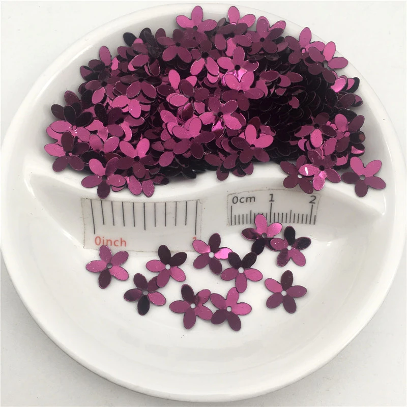 20g/Lot 10mm Cup Flower Loose Sequins Paillettes Sewing,Wedding Craft,Women Kids DIY Garment Accessories Wholesale