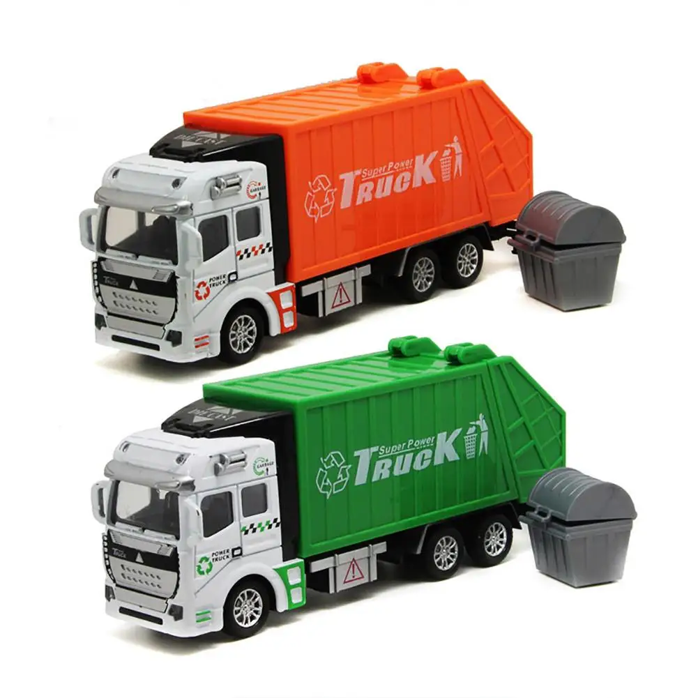 High quality 1:48 Garbage Truck Toy Car As Birthday Present Educational Clean Trash Car Kids Toys Gifts