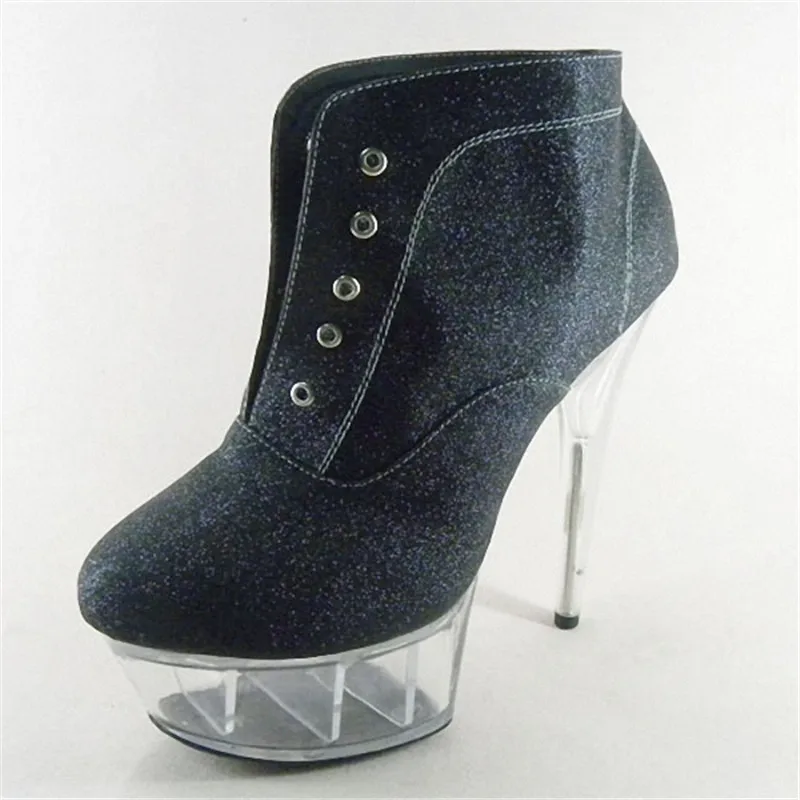 

Dance shoes 15cm ultra high heels single shoes fashion stage shoes Gorgeous shiny leather High Heels mary jane shoes