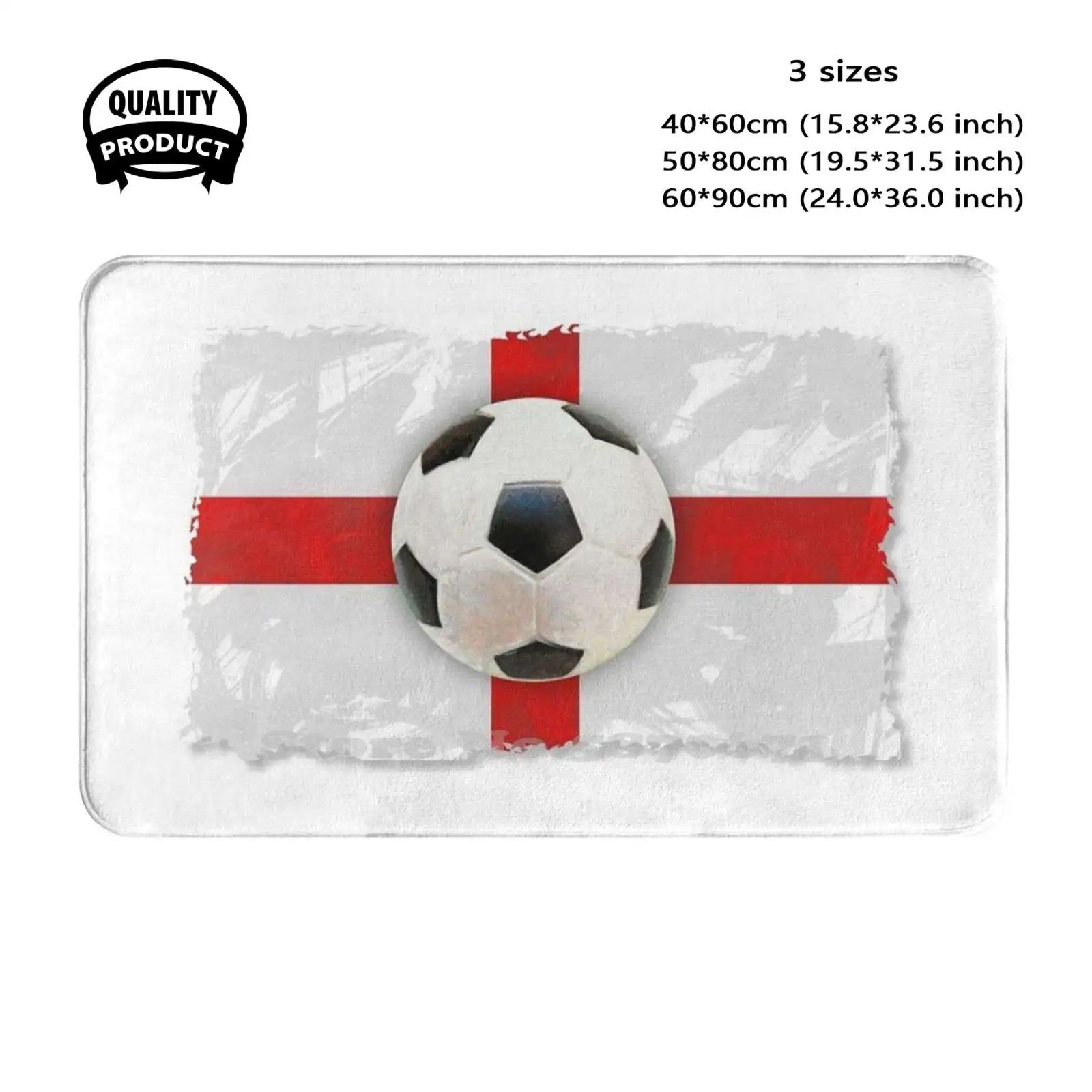 England Soccer. Football Soccer Flag. Soft Cushion Home Carpet Door Mat Car Rug Soccer Flags Sports Sporting Games Score