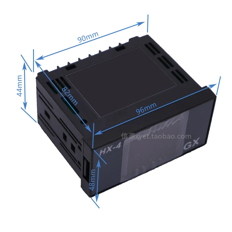 2-channel Temperature Display, 2 loop Industrial Inspection Instrument PT100 Resistência térmica Entrada