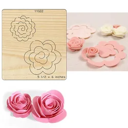 Decorative flower  cutting dies 2021 new  wooden dies Suitable  for common die cutting  machines on the market Die Cut Roses