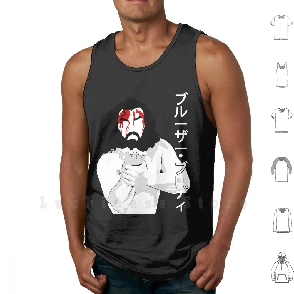 Huss Huss Huss Tank Tops Vest Sleeveless Bruiser Brody Wrestling