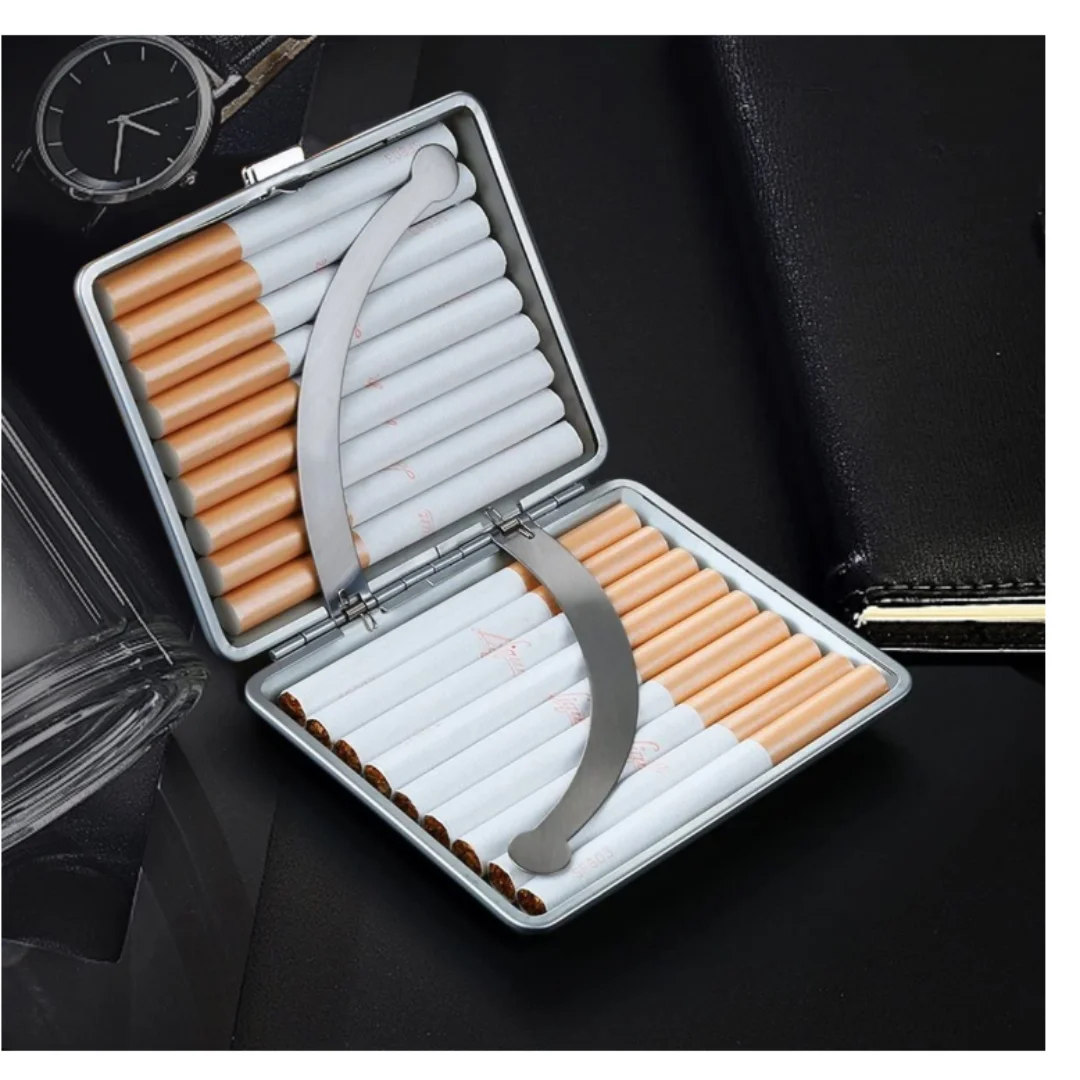 

Cigarette Case Holders with Securing Clip, Box for Regular Size and King Size, 84mm Only, 20Pcs Capacity