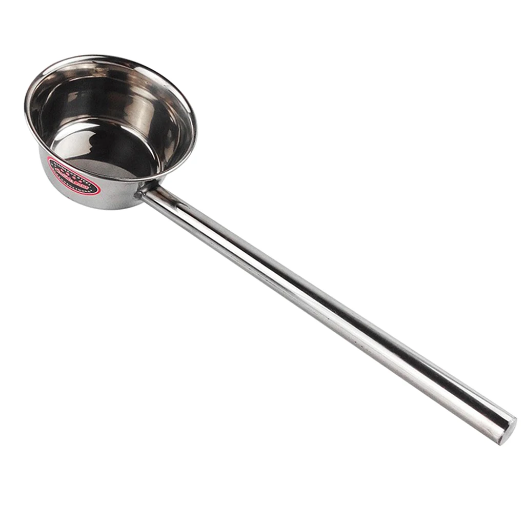 Hotel Canteen Stainless Steel Ladle Long Handle Spoon Water Spoon Soup Shell