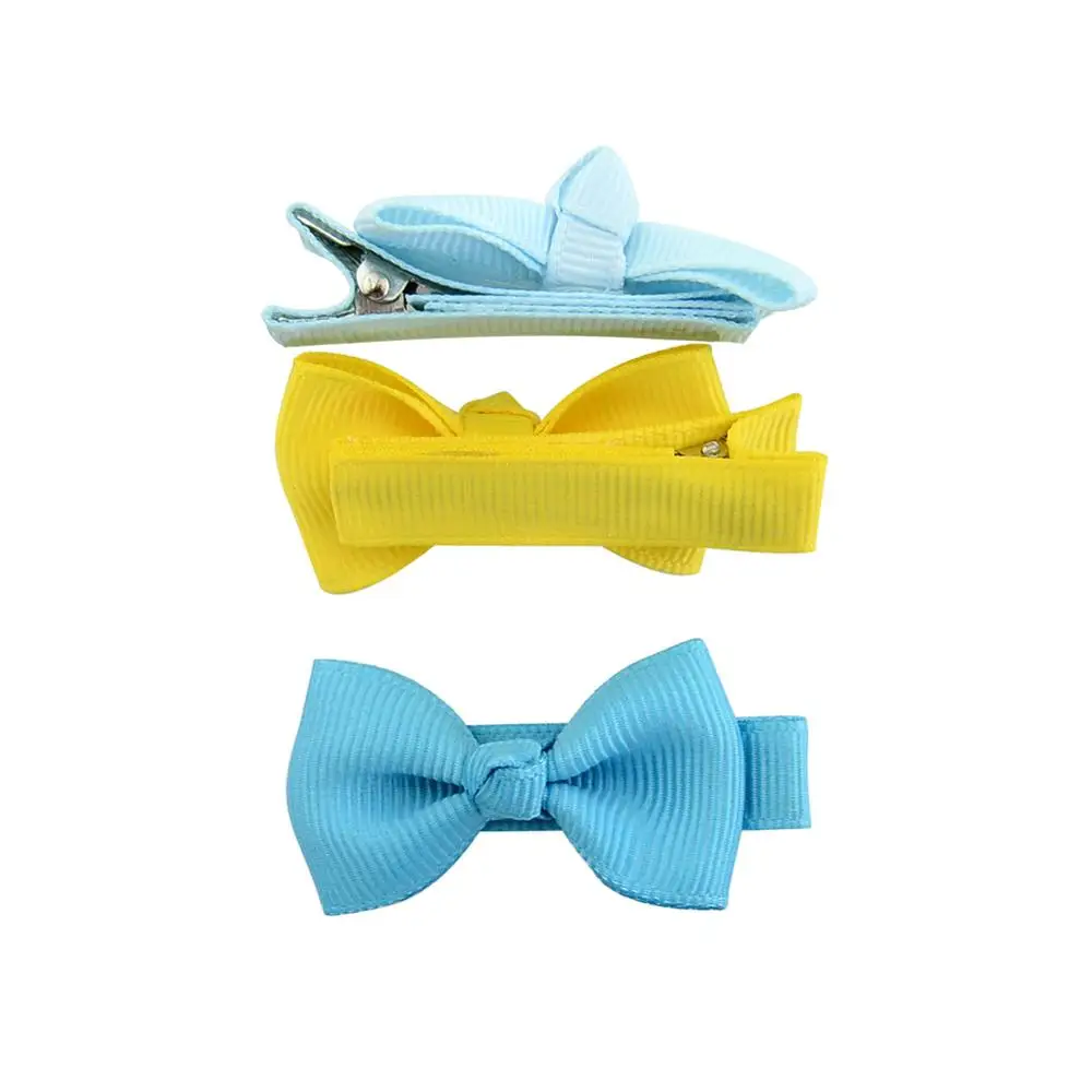 1 piece 1.96 Inch Girls Small Hair Clips ribbon Covered clip With Colorful kids Hair pins Hairgrip headwear Hair Accessories 795