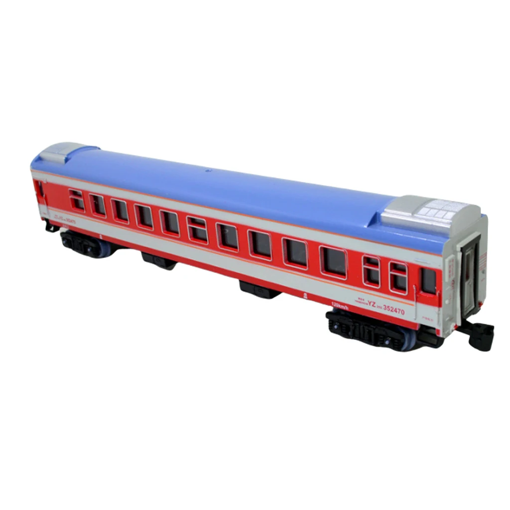 1:87 HO Scale Model Train Toy Passenger Car Locomotive Diesel Toy Gifts Kids