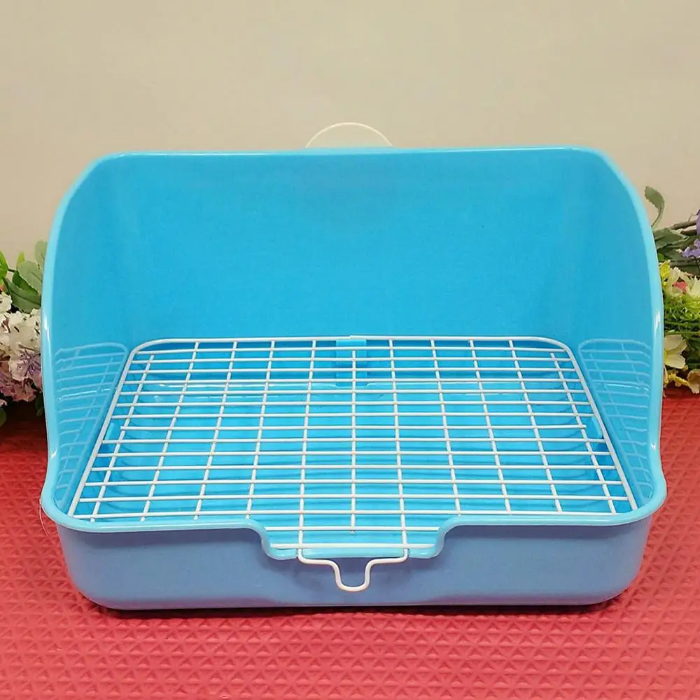 Pet Cat Rabbit Toilet Mesh Portable Drawer Design Pet Rabbit Toilet Litter Tray Pad Holder Safe Train Mesh Box Case Easy Clean