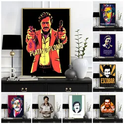 Pablo Escobar Character Legend Retro Vintage Poster And Prints Painting Wall Art Canvas Wall Pictures For Living Room Home Decor