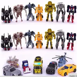 8CM Transformation Cars Robots Toys Mini Deformation Helicopter Model Robots Car Toys For Kids Gift