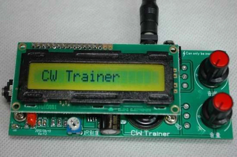 2in1: CW Trainer & Decoder * Morse Code Training Partner * Keyer Interpreter dc 9v-12v  tune frequency: 600Hz- 1200Hz