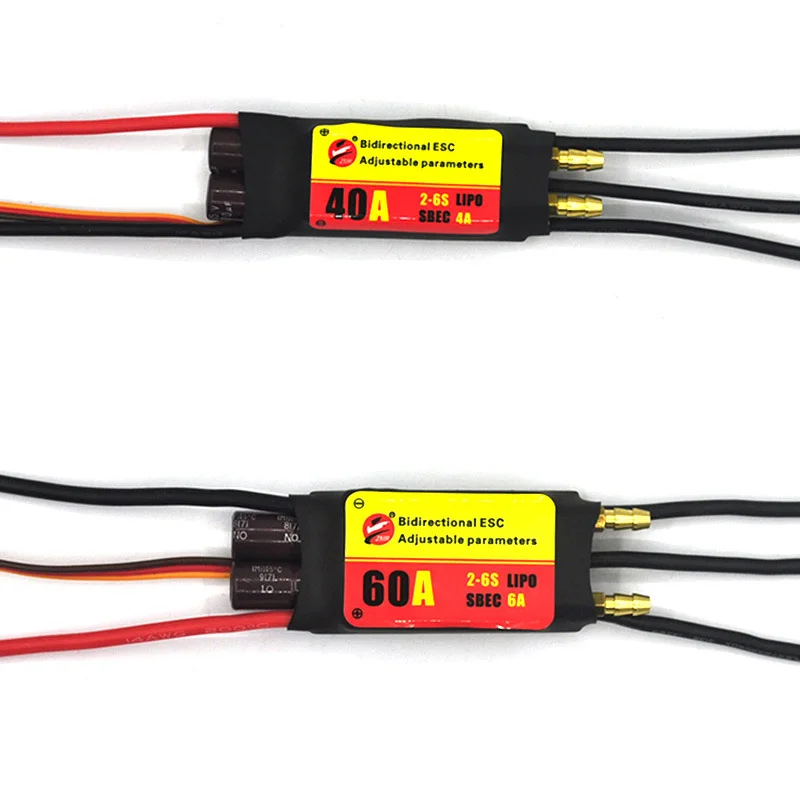 ZMR 40A 60A 80A 100A ESC regolabile bidirezionale raffreddato ad acqua per elica subacquea per nave telecomandata per auto RC