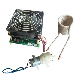 1300W 25A ZVS high frequency induction heating machine without taps zvs with short circuit protection + pump + coil