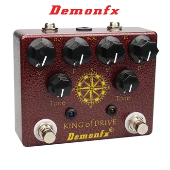 Yeni Demonfx yüksek kalite kral sürücü kral klon Overdrive KOT kral ton etkisi pedalı çift Overdrive korosu pedalı