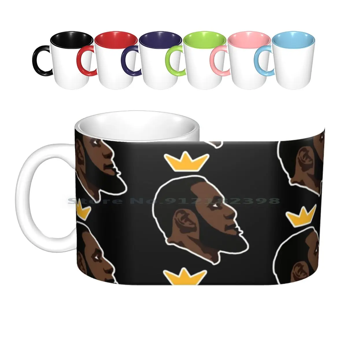 James Ceramic Mugs Coffee Cups Milk Tea Mug James King King James King James Basketball Sports Ball La Creative Trending