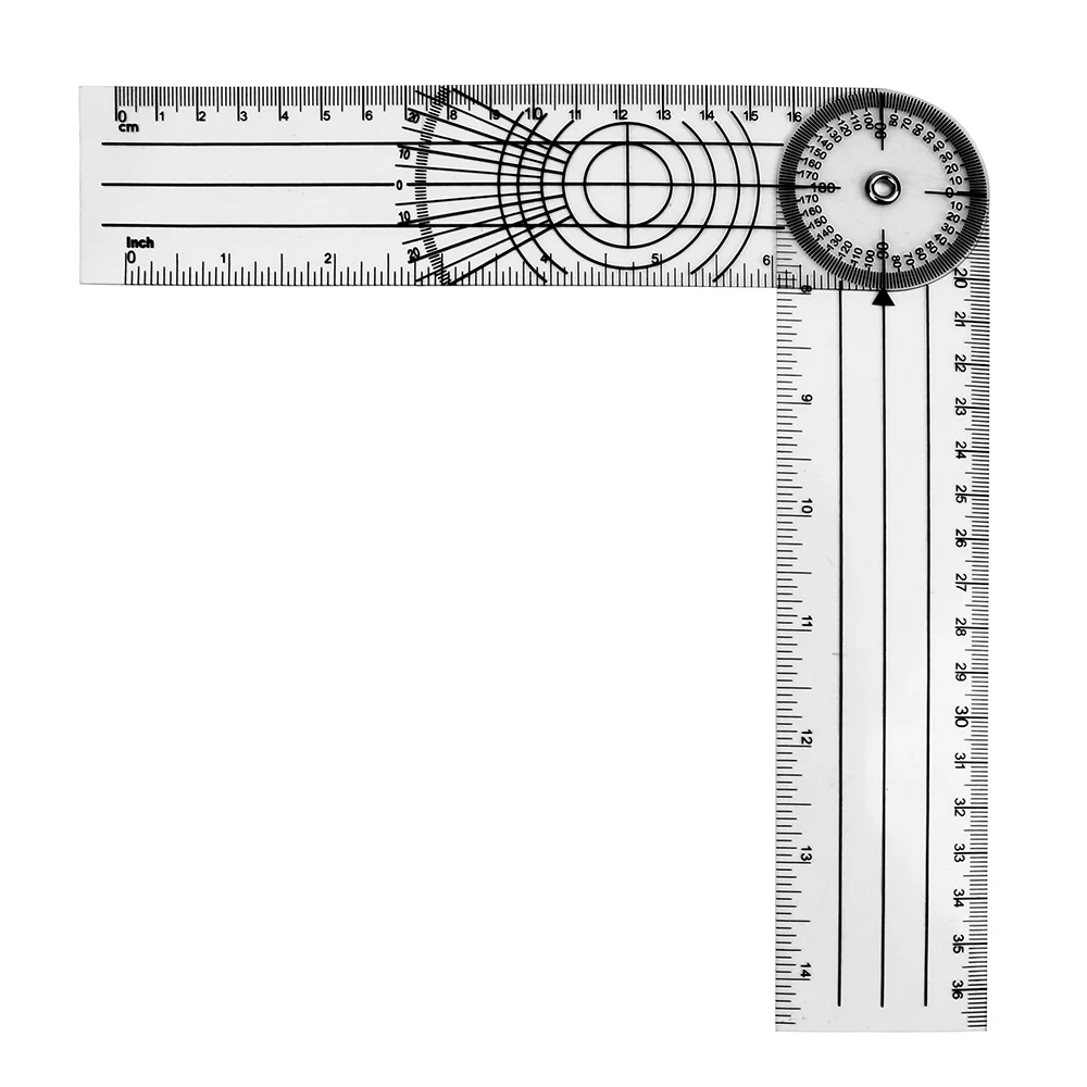 Measuring Tool Goniometer Protractors 360 Degree Rotation Professional Angle Medical Spinal Ruler Multifunction Goniometer