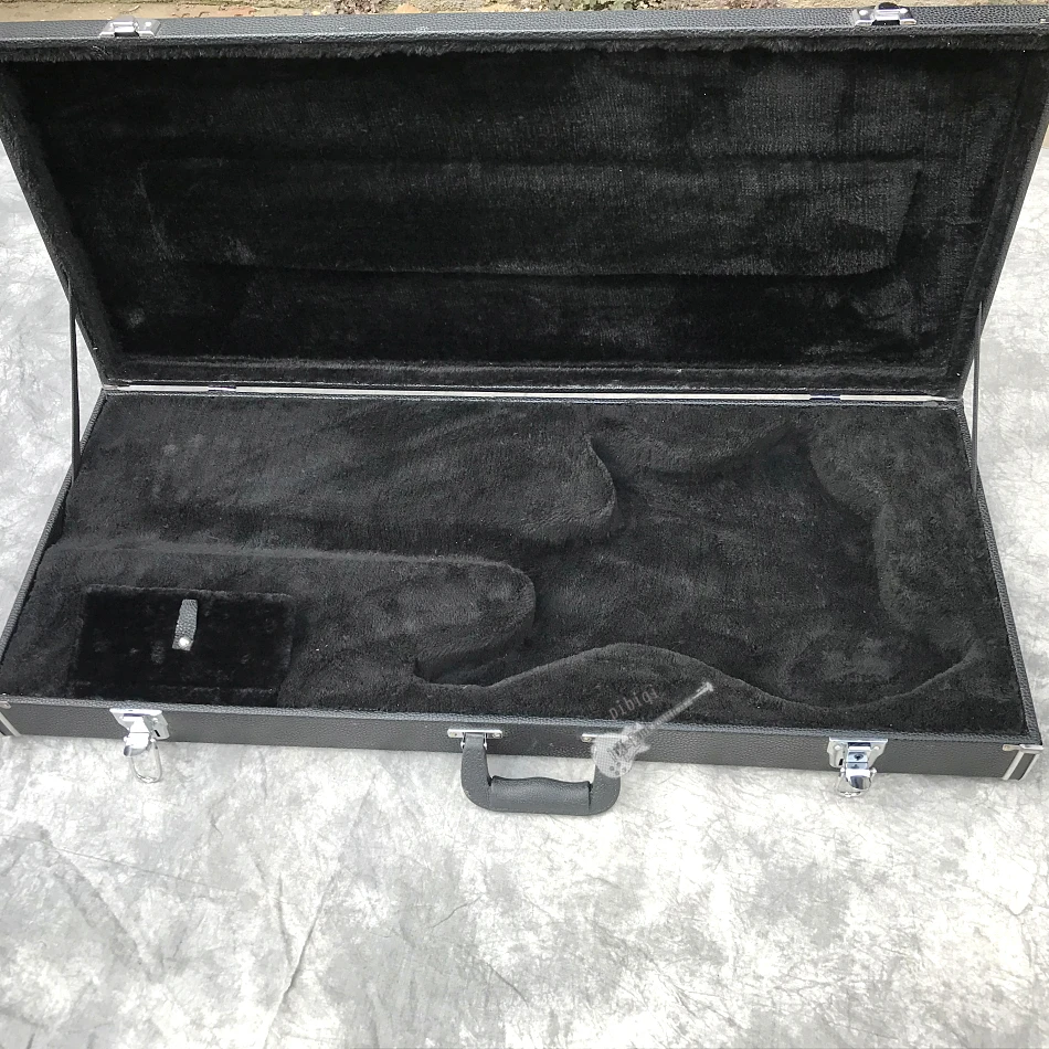 Made in China, black cuboid guitar case, headless exclusive guitar case, best choice for transportation, color customizable.