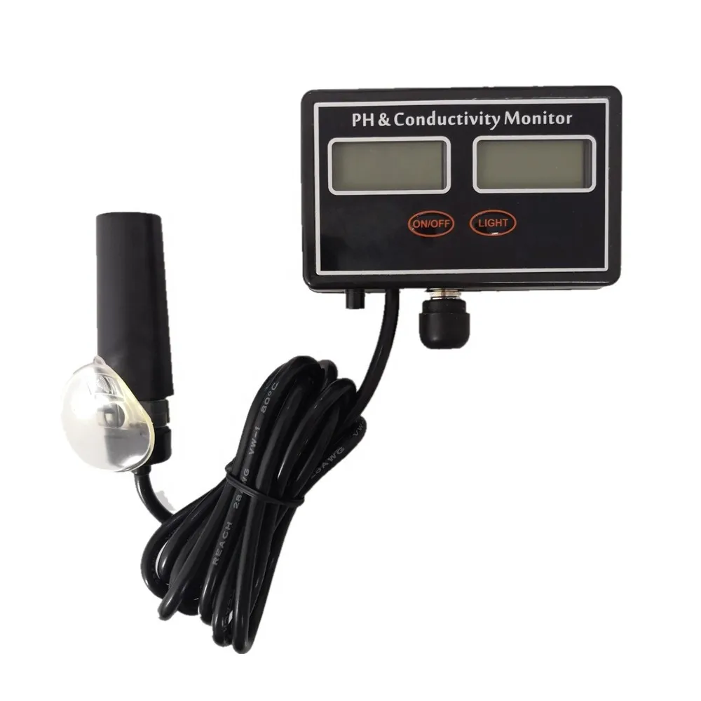 2019 Water PH EC Conductivity Monitor Meter ATC Water Quality Real-time Continuous Monitoring Tester for Aquarium Hydroponic