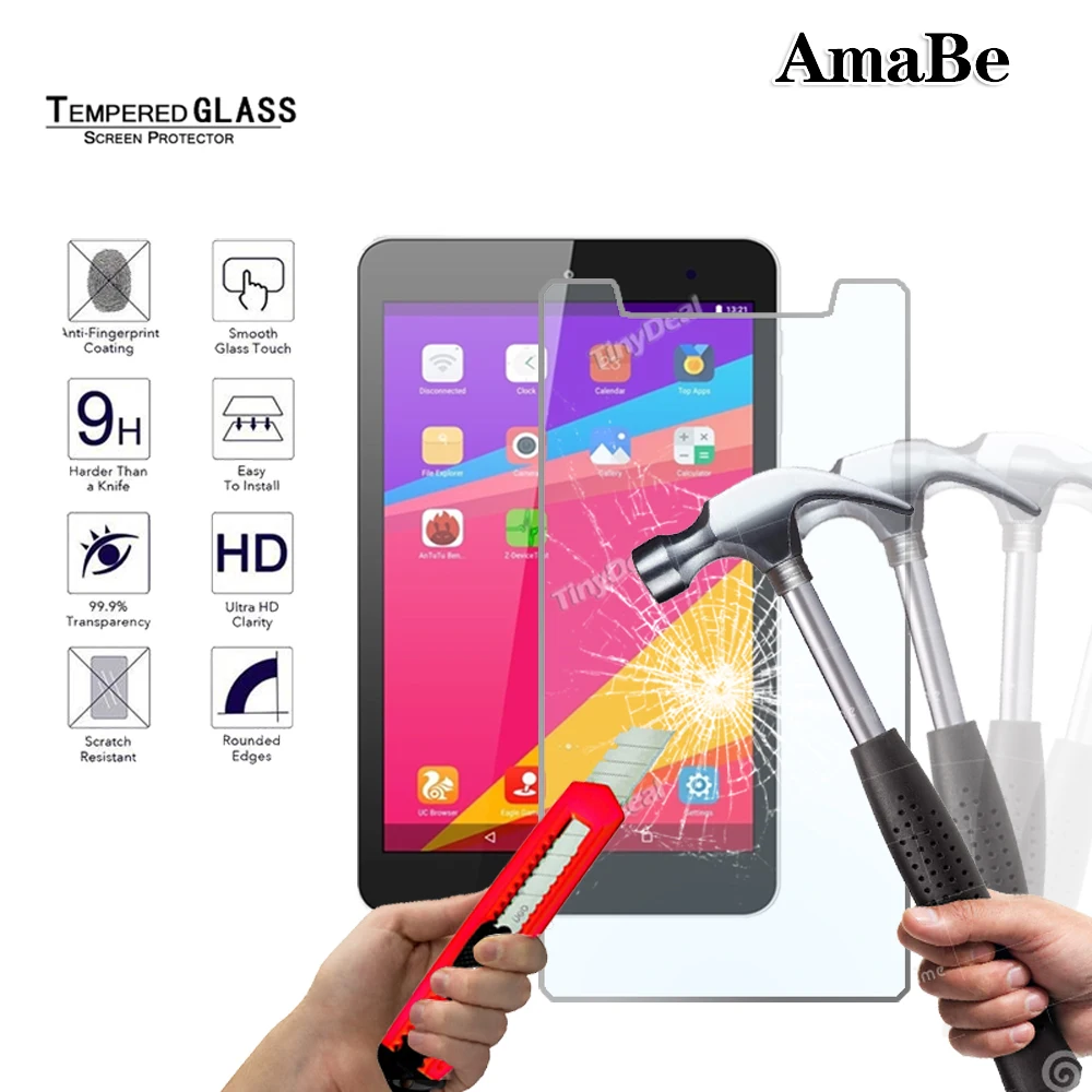 Scratch Proof  Tempered Glass for ONDA V80 Ocre Core 8inch / V712 7 Inch / V719 7 Inch Tablet Screen Protector Guard