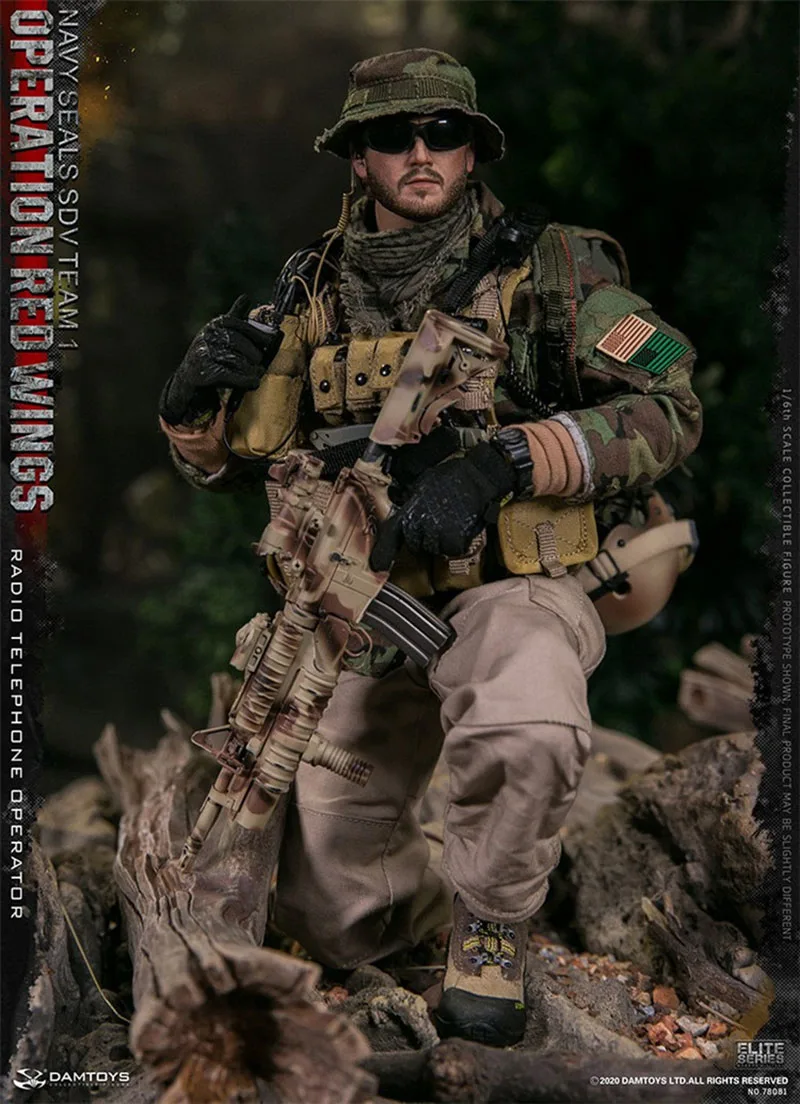 DAMTOYS-Set completo de juguetes modelo DAM 78081, 1/6, marino, Seal, Radio, operador telefónico, 12 pulgadas, soldado, figura de acción, regalo para fanáticos