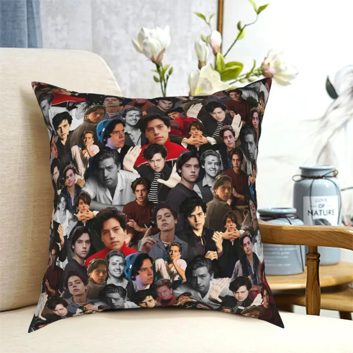 Cole Sprouse Collage Pillowcase Creative Decorative Pillow Case Sofa Cushion Case 18