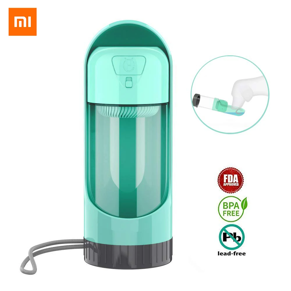 Xiaomi Dog Drinker Bottle Outdoor Portable Puppy Water Bowl For Small Large Dogs Travel Pet Drinking Water Dispenser Fliter