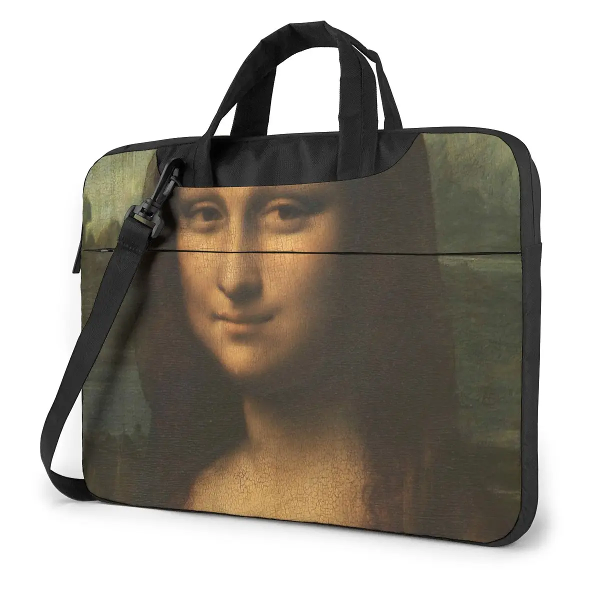 

Mona Lisa Laptop Bag Case Protective Vintage Computer Bag Bicycle Crossbody Laptop Pouch