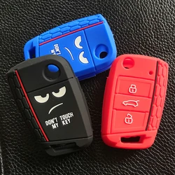 3Button Honeycomb Silicone Key FOB Case cover For Volkswagen Golf 7 TSL M2  Polo MK7 GTI R For Skoda Octavia Combi A7 SEAT Leon