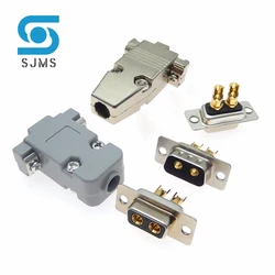 2w2 30a banhado a ouro macho/fêmea conector de alta corrente D-SUB adaptador de solda tipo 2 pinos tomada jack alta potência banhado a ouro