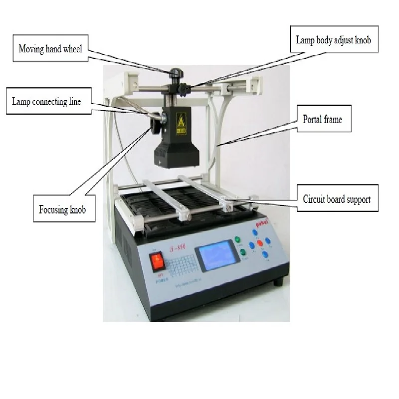 T-890 PUHUI Infrared Rework Station BGA IRDA Double Digital Infrared Soldering Welder T890 SMT SMD Reflow Station 110V/220V New