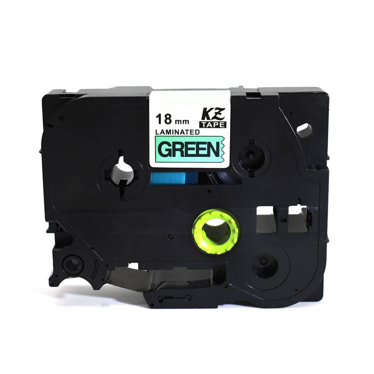 KZE 5pcs 741  black on green 18mm laminated tze tape Compatible Brother tze741 TZe 741 TZ-741 p-touch  Label printer tz741