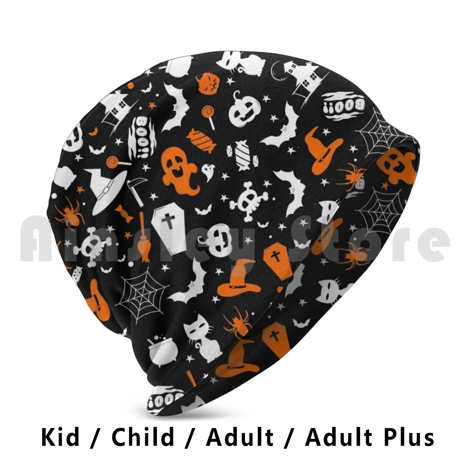 

Halloween Inspired Beanies Knit Hat Hip Hop Halloween Halloween Scary Spoopy Pumpkin Funny Halloween Spoopy