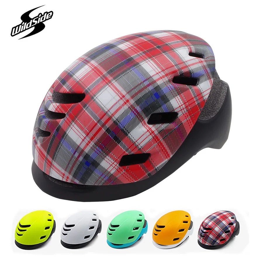 Wildside City Bike Helmet Adults Road Safe Cap EPS+PC Integrally-molded 19 Air Vents Professional Bike Helmet Professional