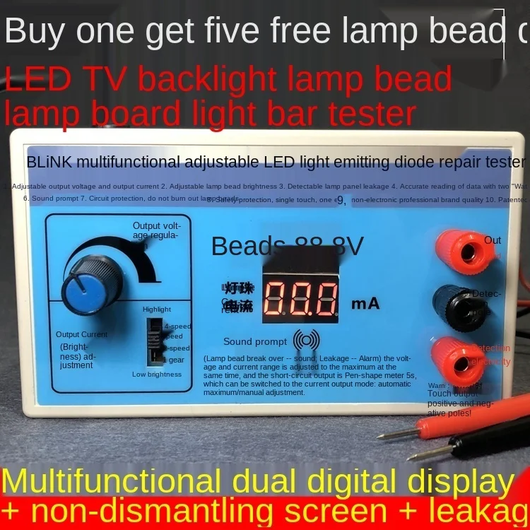 

Led tester LCD TV backlight LED bead light bar maintenance light source testing instrument maintenance tester