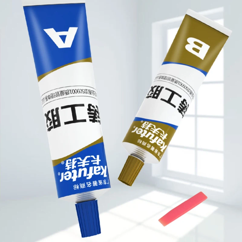 고온 AB 접착제 금속 수리 접착제, 주철 강철 강도 수리 접착제, 방수 투명 빠른 건조, 100g