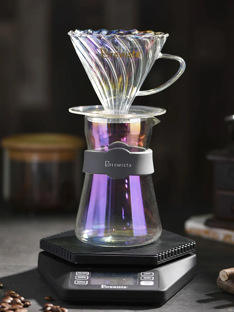 

High temperature resistant glass hand brewed coffee filter cup Drip coffee filter cup Filter coffee utensils