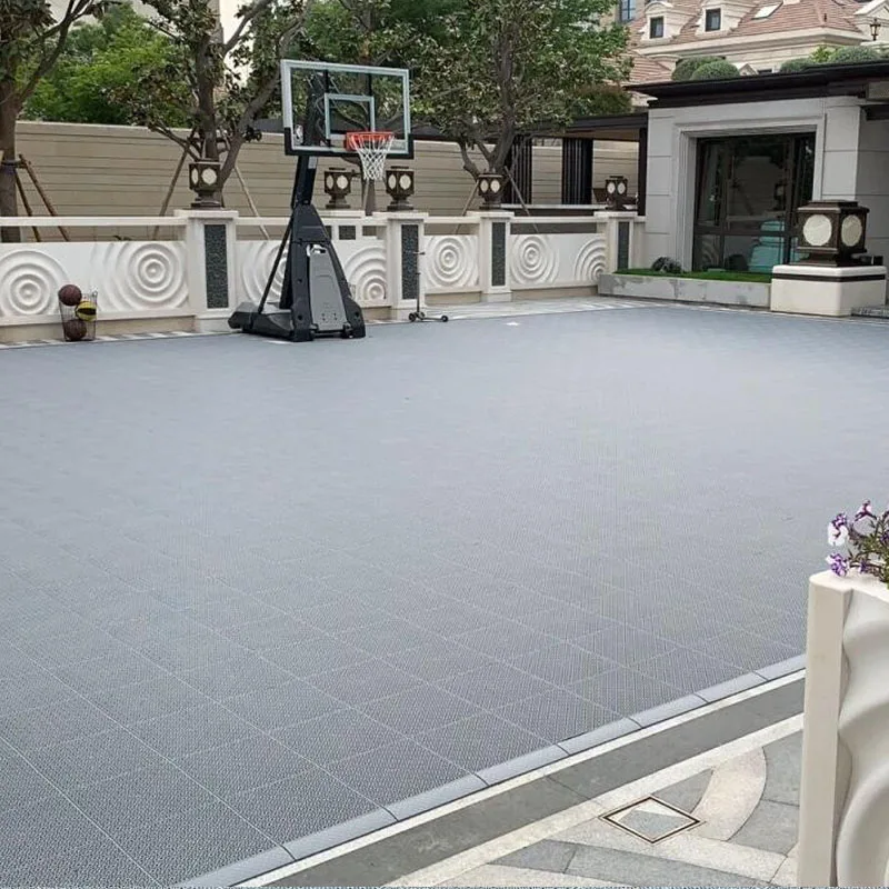 

Beable Portable Small Basketball Court For Gym Interlocking Floor Tiles With Lines And LOGO Done