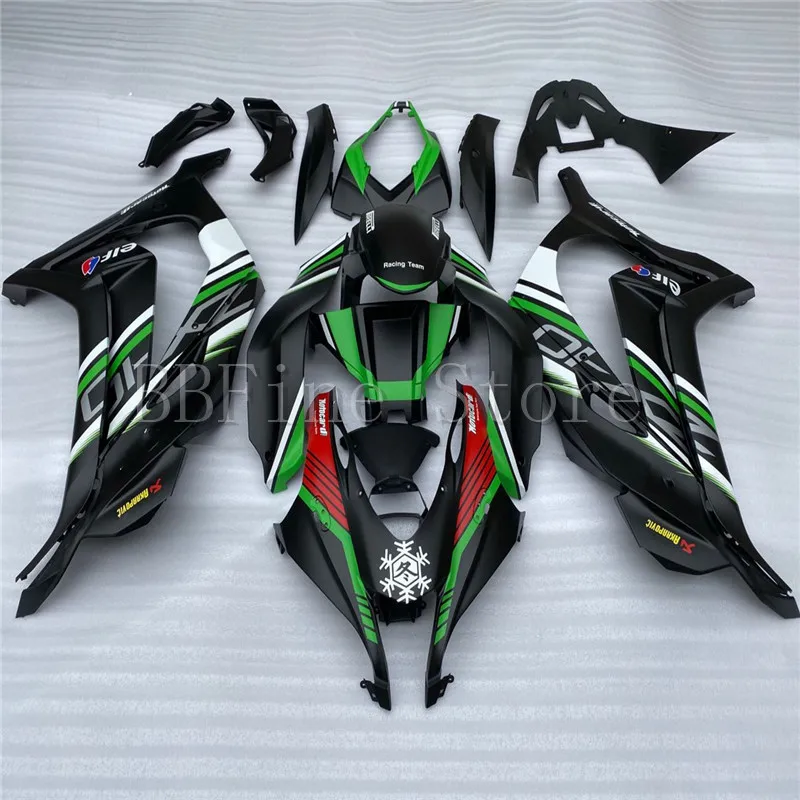 for Kawasaki Ninja ZX10R 2016 2017 2018 2019 ZX-10R Bodywork 16 17 18 19 Black green Plastic Fairings Set ABS Injection