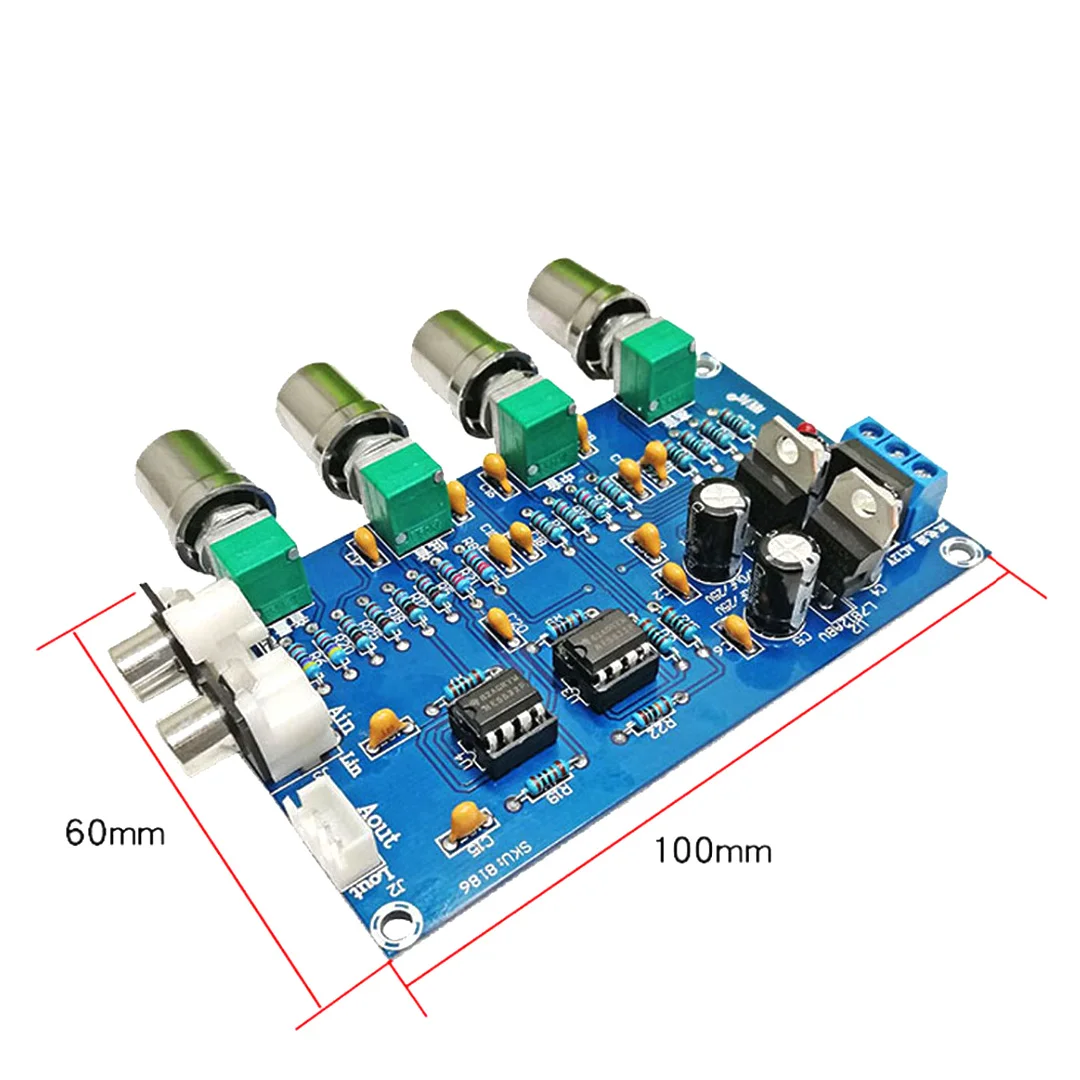 XH-M164 Tone Board Pre-Stage Board NE5532 Front Board Level Volume Adjustment Finished AC Dual 12-24V