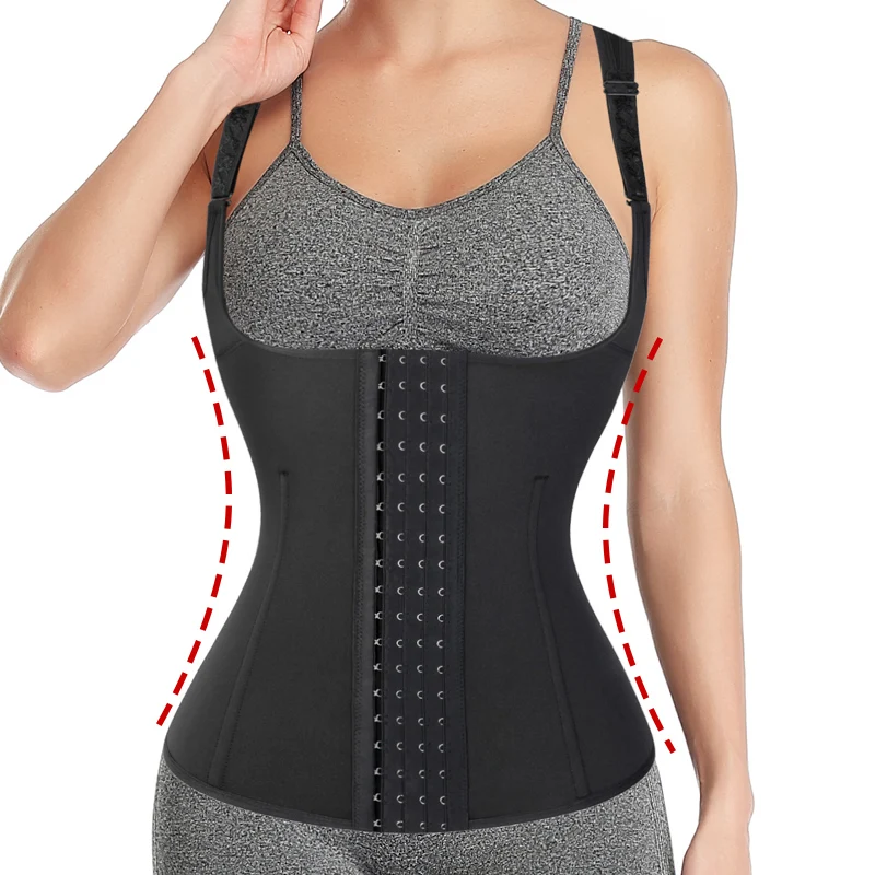 Donne Acciaio Disossato Body Shaper Vita Trainer Guaina Dimagrante Pancia Modellante Shapewear Allenamento Gilet Sottoseno Cincher Corsetto Top