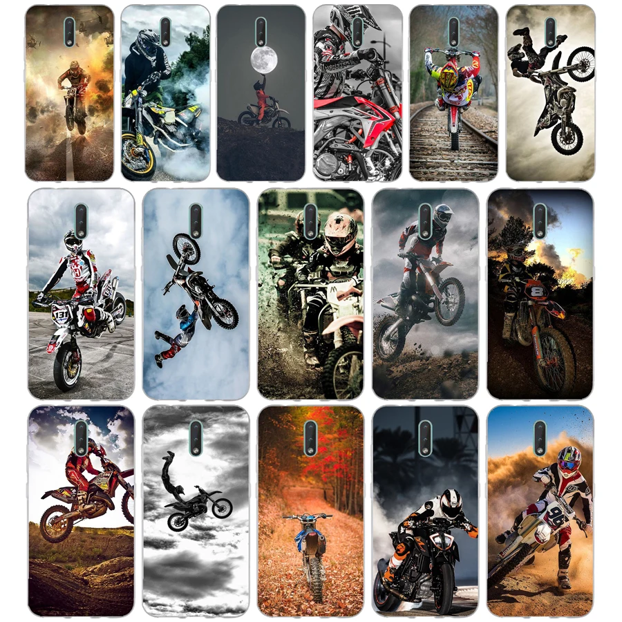 226FG Motocross moto cross dirtbikes gift Soft Silicone Tpu Cover phone Case for Nokia 2.1 2.3 3 3.1 4.2 5 5.1 Plus 7.2 6 8